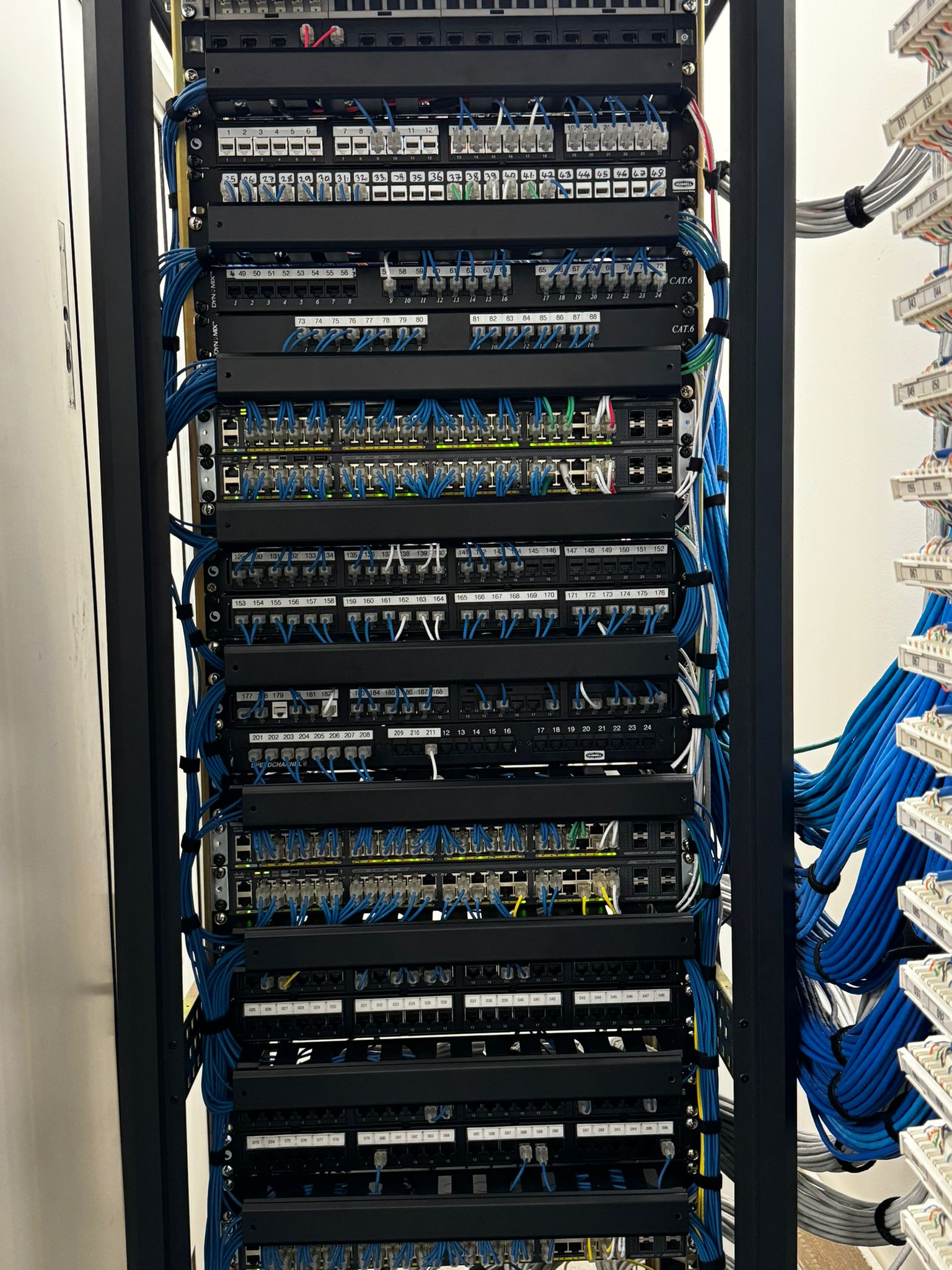 Cat6 wall jackpoint freshly installed